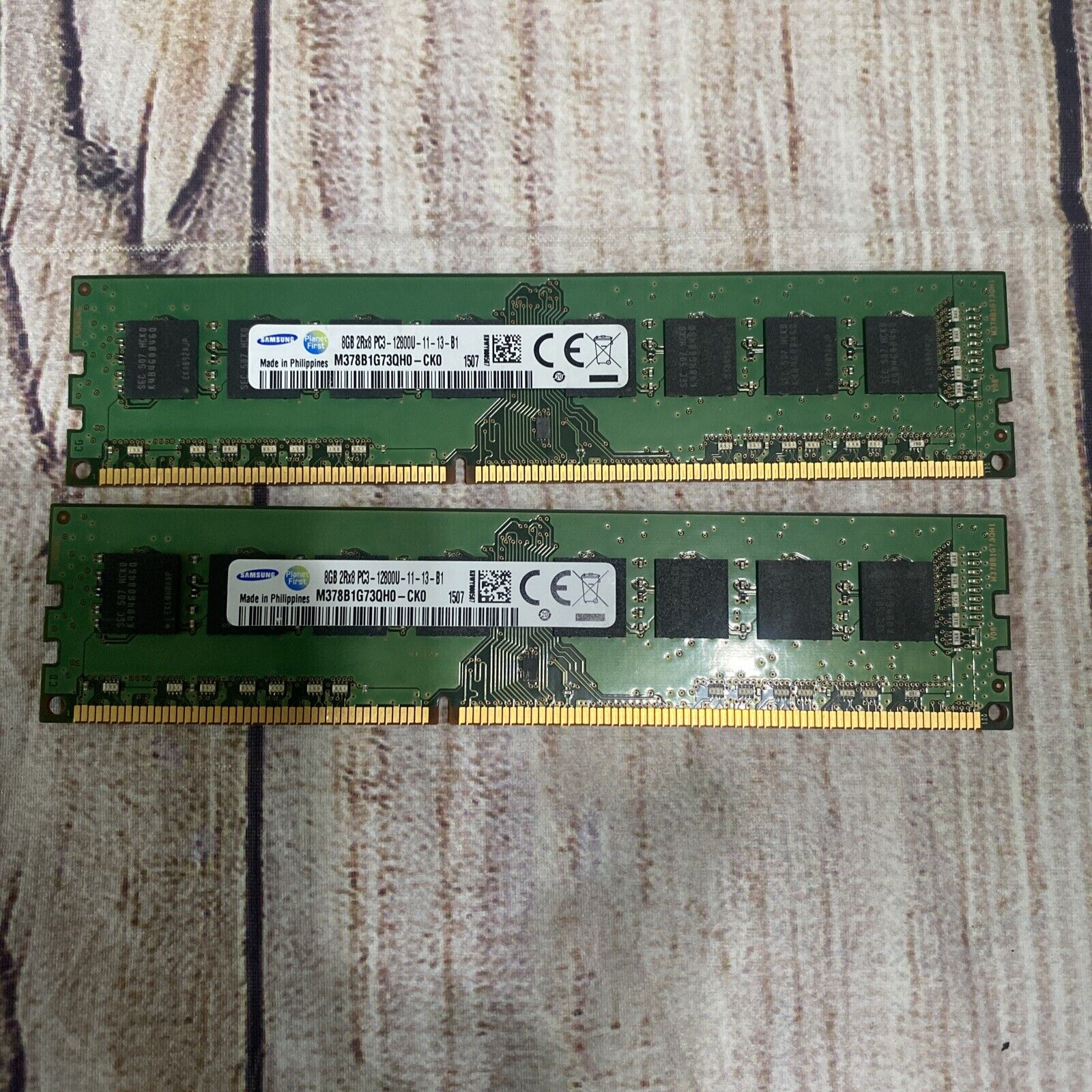 A686- 16 GB(2 x 8GB)Samsung DDR3 Desktop Memory RAM PC3-12800U M378B1G73QH0-CK0 