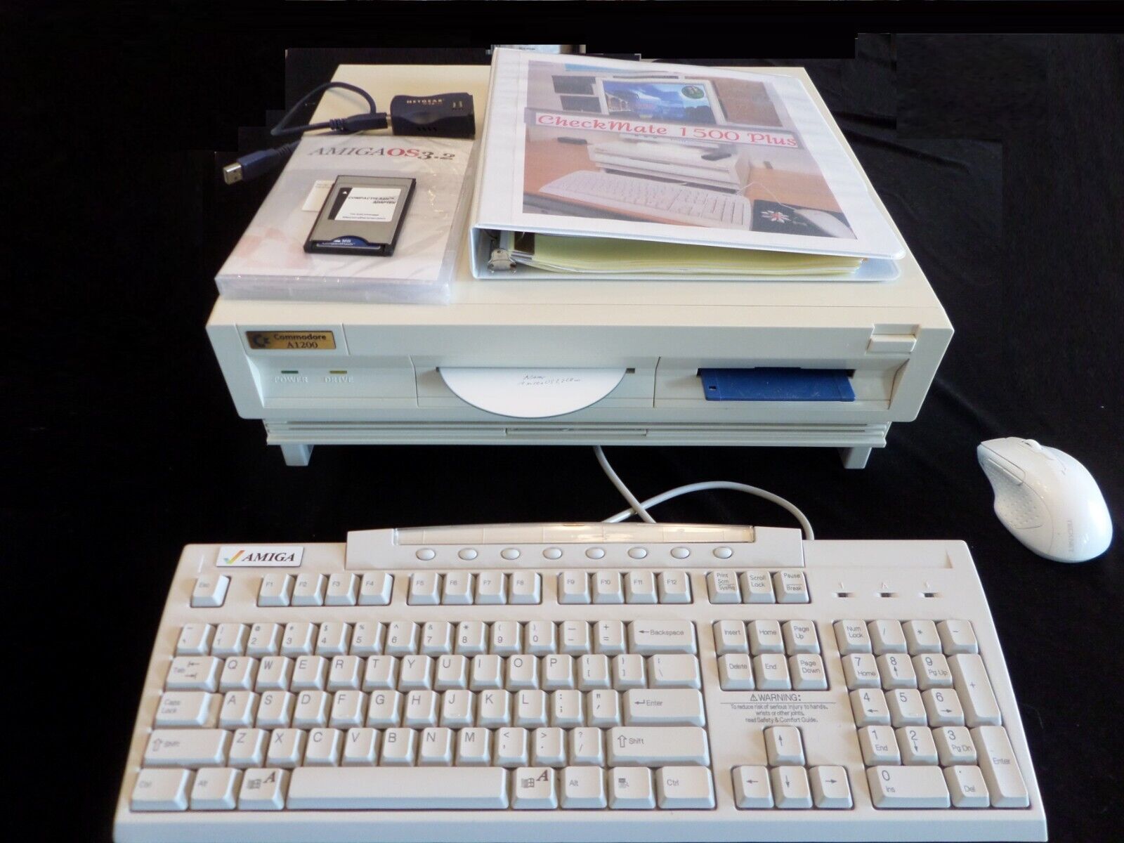 Commodore Amiga NTSC A1200 in CheckMate A1500 Case - See description