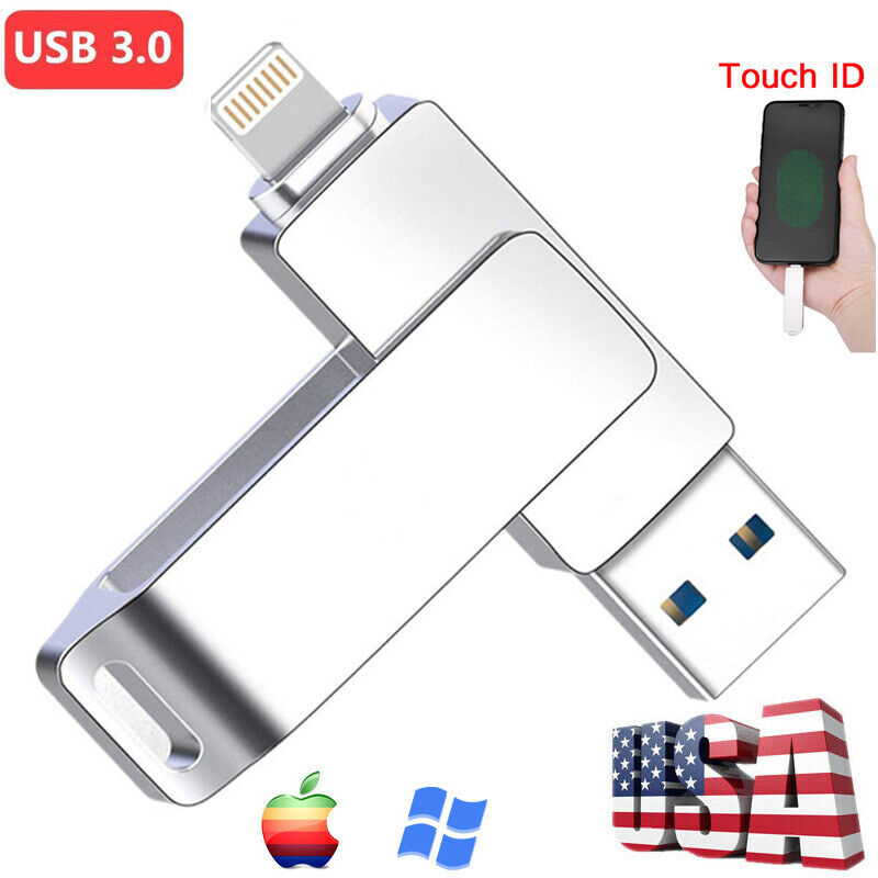 1TB 512GB USB 3.0 Flash Drive Memory Stick Type C 4in1 For iPhone OTG Android PC