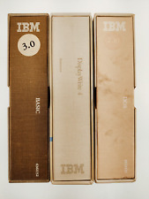Lot of 3 IBM Binder Manuals Basic, DOS, DisplayWrite 4 Vintage 1980s picture