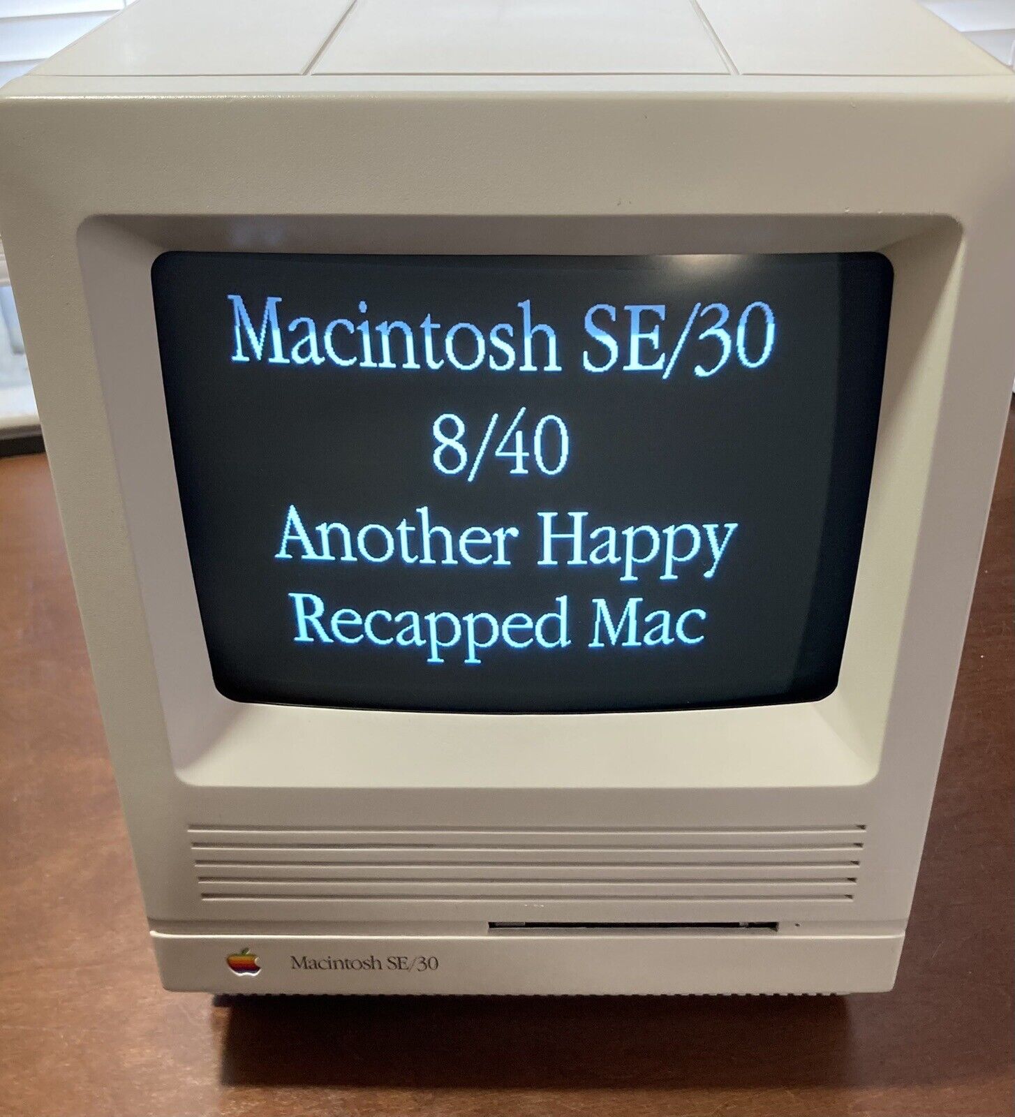 APPLE MACINTOSH SE/30 M5119 Vintage Mac Computer RECAPPED Tested Working 