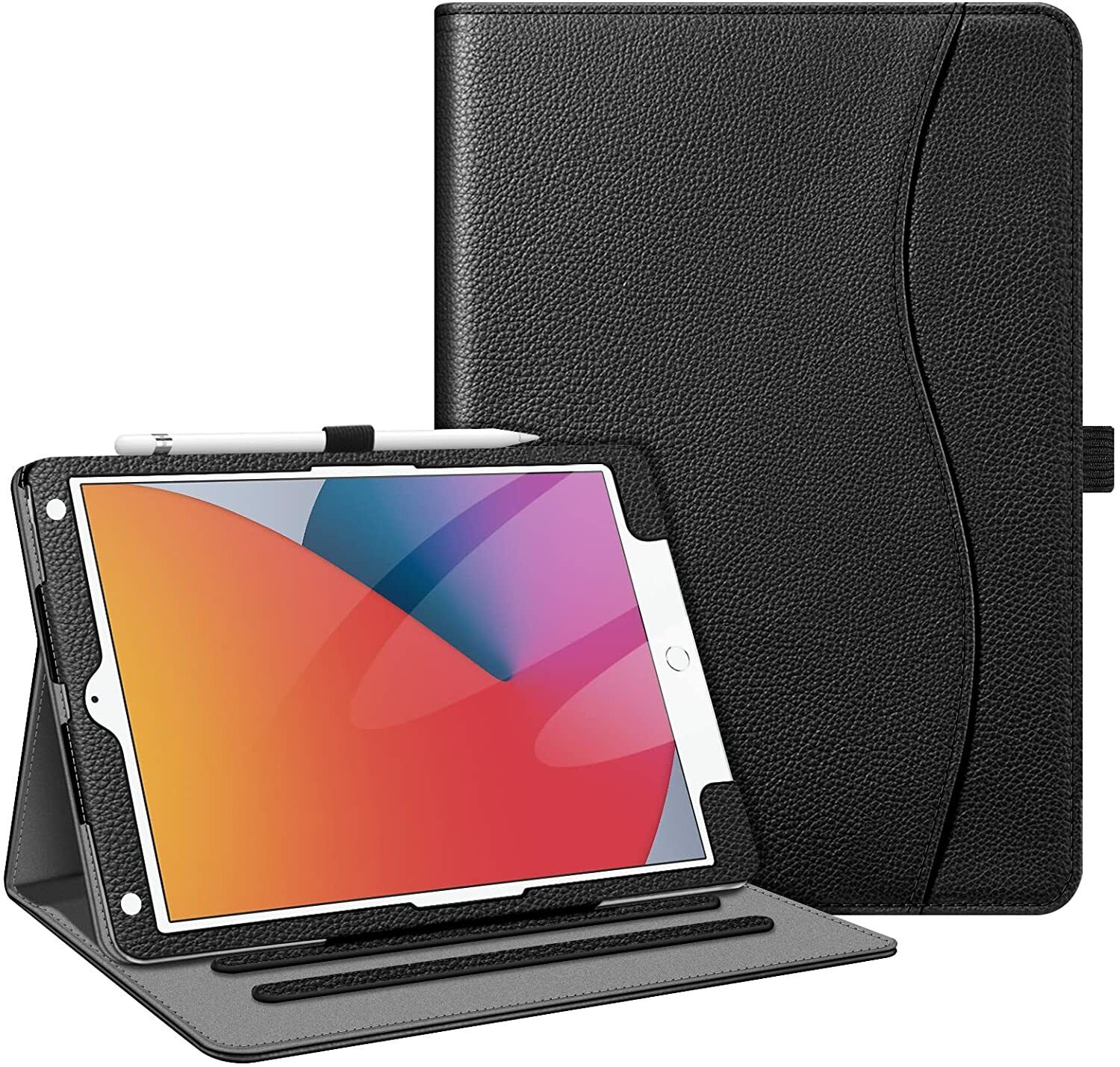 For iPad 9th Gen/8th Gen/7th Gen 10.2'' Case Leather Magnetic Pocket Smart Cover
