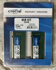 CRUCIAL 8GB 2X4GB DDR4 2133MHZ MEMORY KIT “NEW” picture