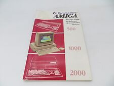Commodore AMIGA 500 1000 2000 Buyers Guide to Software / Accessories Spring 1987 picture