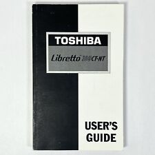 Vintage Toshiba Libretto 100CT-NT Laptop USER'S GUIDE MANUAL book 1998 picture