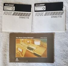 Vintage Atari Home Filing Manager software and User Guide w Formatted Diskette 2 picture