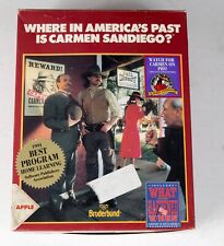 Vintage Broderbund Where in America's past is Carmen Sandiego Apple II  ST534B3 picture
