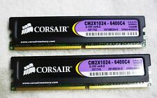 Corsair PC2-6400 2GB  (2-1GB units) DIMM DDR2 Memory (CM2X1024-6400C4) picture