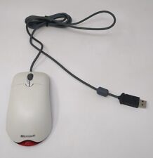 Vintage White Microsoft Wheel Mouse Optical USB Mouse X802382 Tested picture