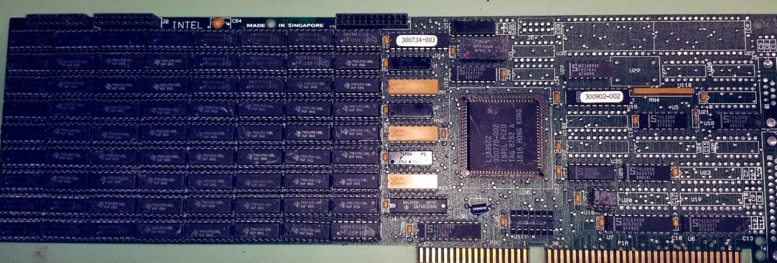 Intel Memory Expansion Board Vintage From 8086 Computer 