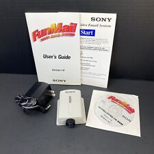 Vtg Sony Funmail Email Videoing System 1.0 Windows 95 Color Camera HTF 1995 picture
