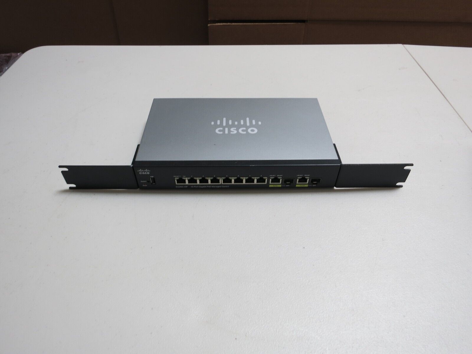 Cisco SG350-10P 10 Port Gigabit PoE Managed Switch READ DESCRIPTION