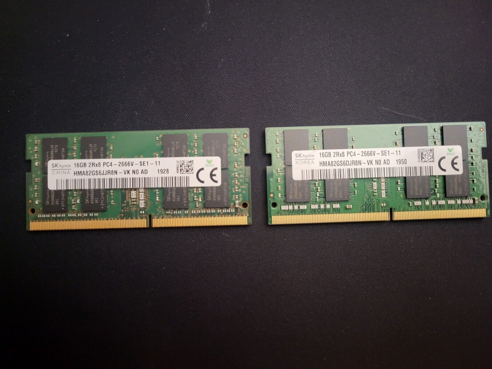 32GB DDR4 RAM PC4-2666V