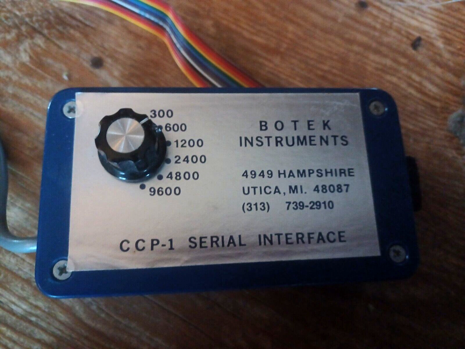 RARE Vintage BOTEK CCP-1 Serial Interface for Tandy Color Computer