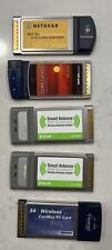 Lot of 5 Laptop PC Cards - Network  Wifi LAN  / USB / Firewire Vintage UNTESTED picture