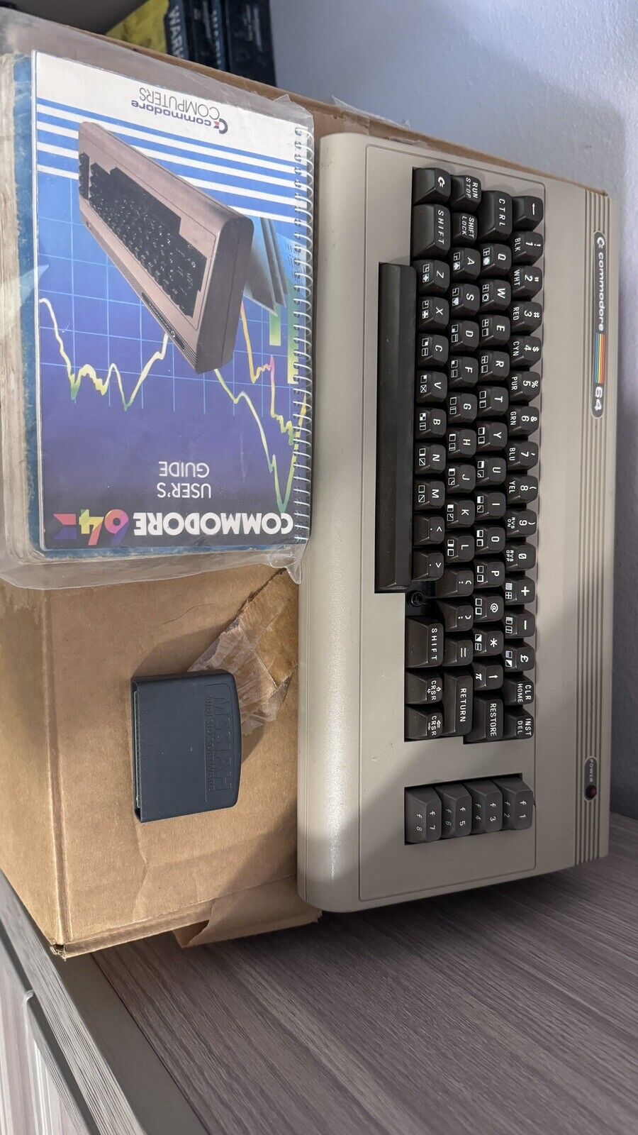 commodore 64 computer system With MSSIAH Music Cartridge