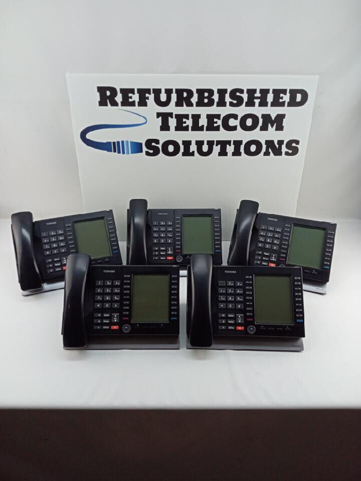Lot of (5) Toshiba IP5631-SDL PoE VoIP Business Phones