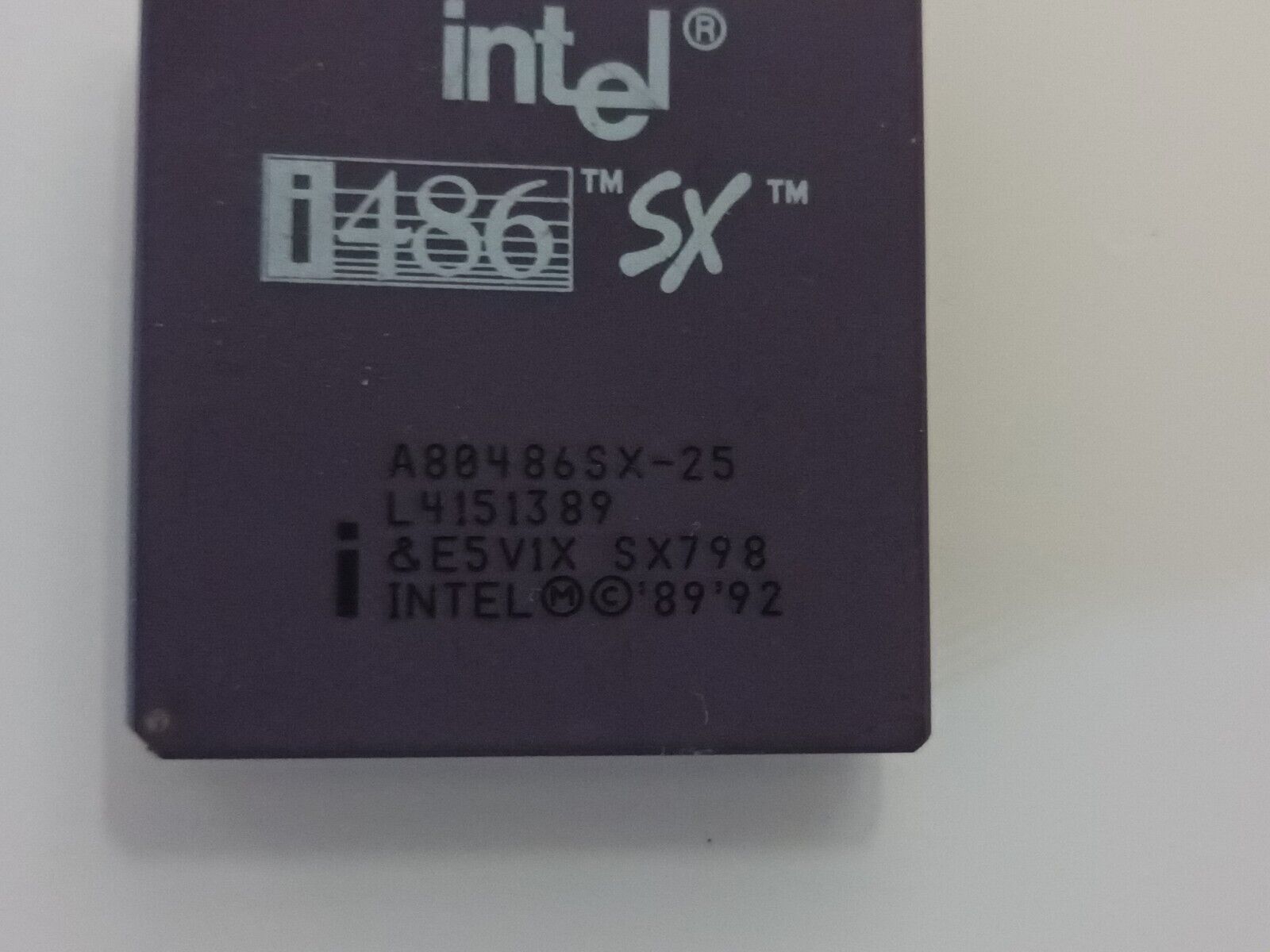 Vintage Rare Intel i486 SX A80486SX-25 SX798 Processor 