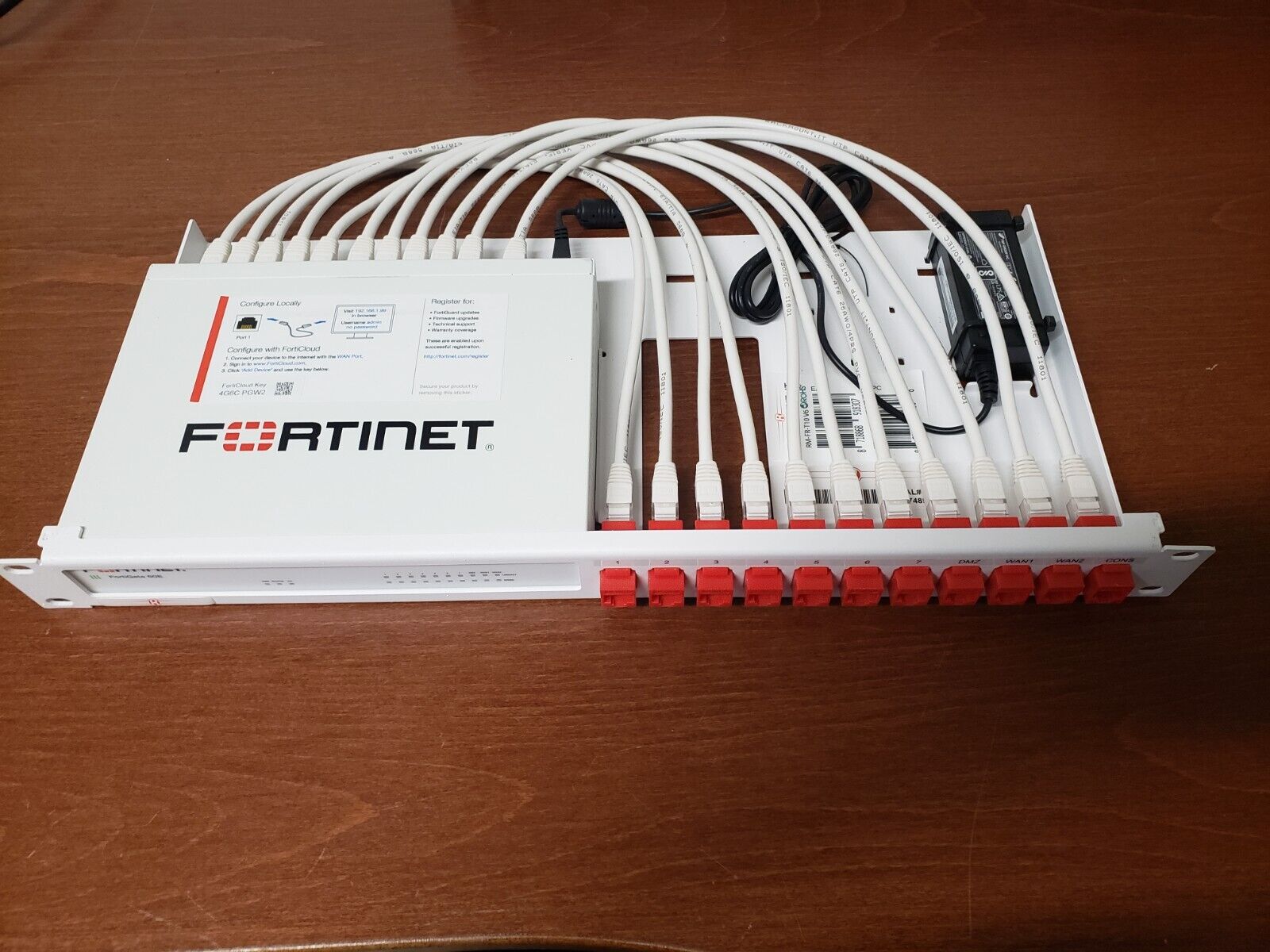 Fortinet FortiGate 60E Firewall with Rackmount