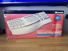 Microsoft Natural Keyboard Elite Vintage PS2 Keyboard New in Opened Box White picture