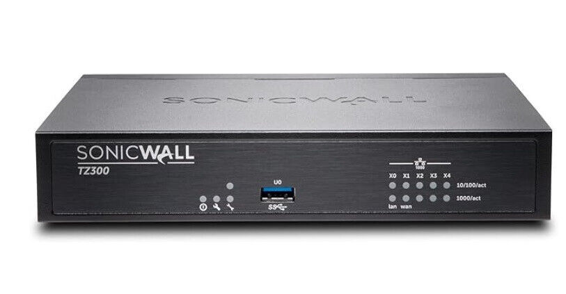 SonicWall TZ300 750Mbps UTM Firewall Appliance ( 01-SSC-0215) Tested w/ Adapter