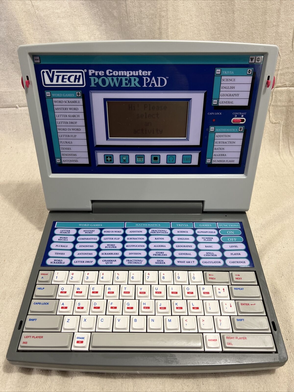 Vintage Vtech Pre Computer Power Pad 1994 Tested Works No Mouse