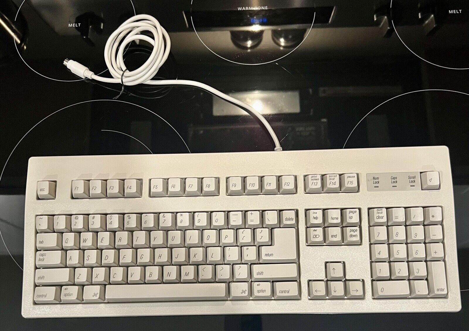 Vintage Apple Macintosh KB-405 AEK 405 Extended Keyboard - Untested