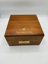 Vintage 1980's Apple Macintosh Plus Wooden Storage Box picture
