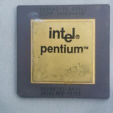 Intel Pentium 90 A80502-75 SX961 CPU Gold Top/Bottom Vintage CPU picture