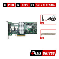 LSI 9260-8i 8 Port 6Gbps PCIe RAID Controller w/ SAS 2 to 4x SATA Breakout Cable picture