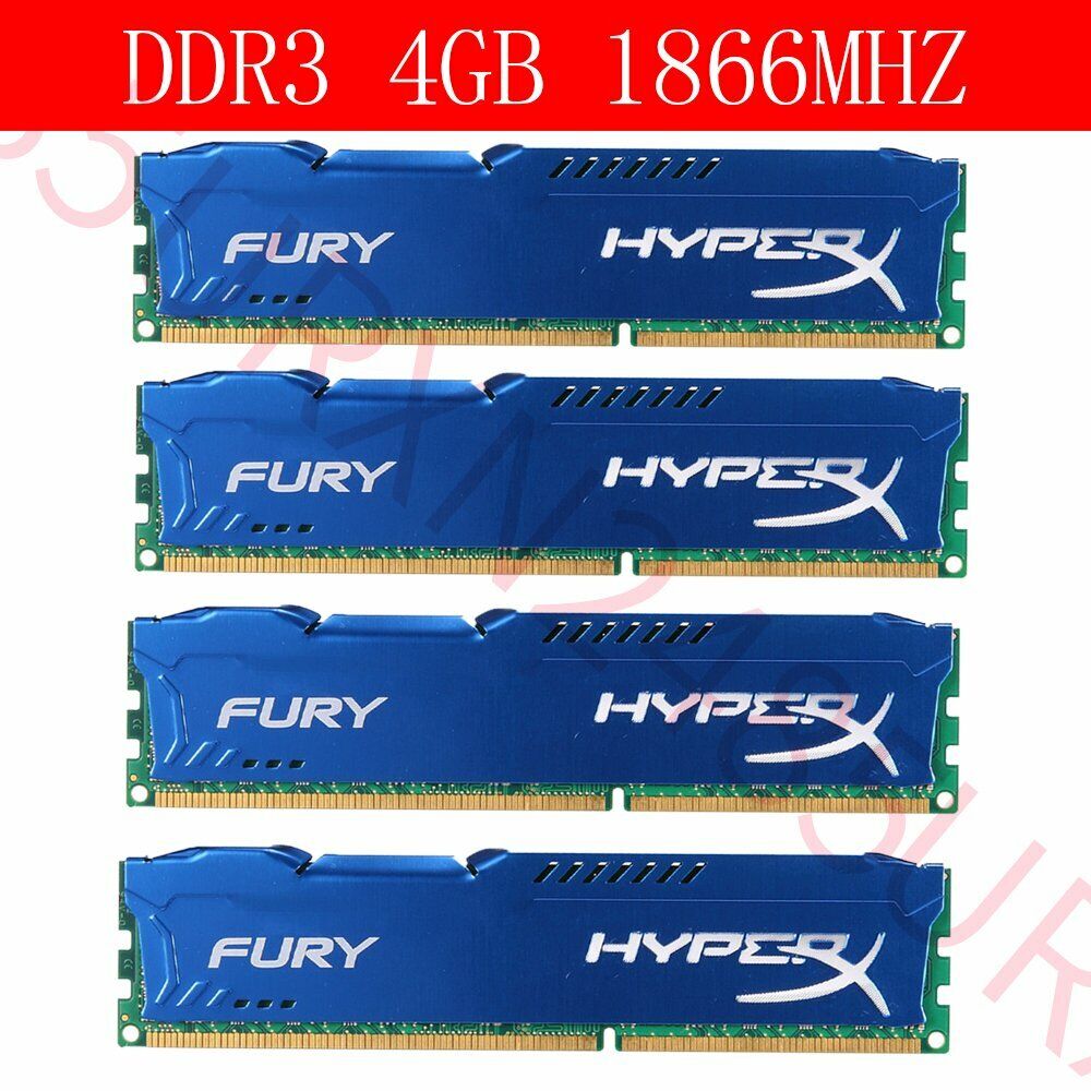 64GB 32GB 16GB 8GB 4GB DDR3 1333 1600 1866 DDR4 2133 2400Mhz For HyperX FURY Lot