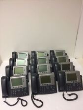 LOT OF 10 Cisco 7942G IP VoIP Telephone Phone 7942 CP-7942G with Stands, QTY AVA picture