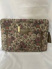 Vintage Jordache Floral Laptop, iPad Bag With Zip Down Pocket And Hidden Handles picture