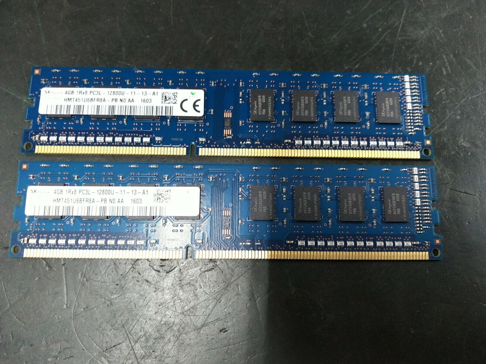 SK Hynix 8GB DDR3-1600 (4GBx2) PC3L-12800U Desktop Memory