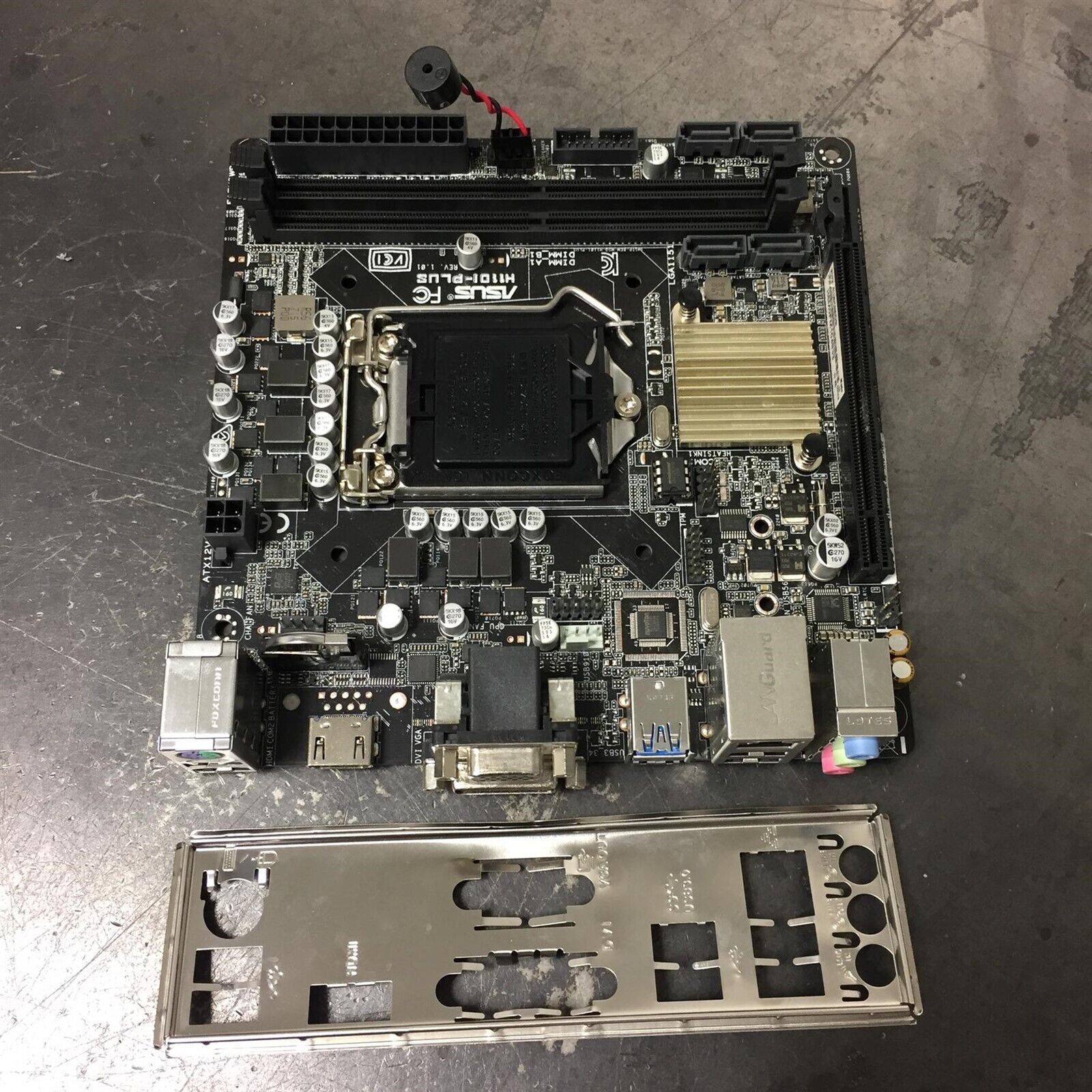 Asus H110I-PLUS Mini-ITX DDR4 LGA 1151 Intel Motherboard + I/O Plate
