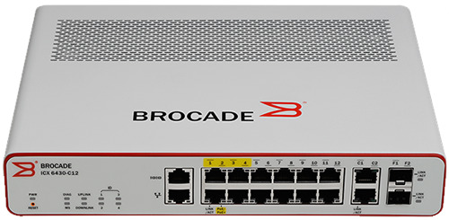 Brocade ICX 6430-C12 Network Switch (14+ PoE) 