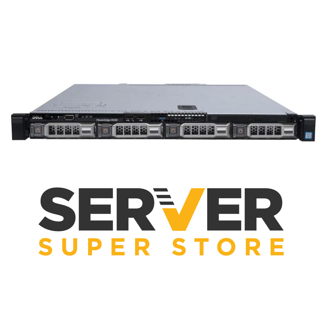 Dell PowerEdge R330 Server | E3-1220 V5 = Quad Core | 16GB RAM | 4x trays