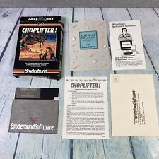 C64 Commodore 64 Video Game Choplifter Disk w Original Box and Papers - Untested picture