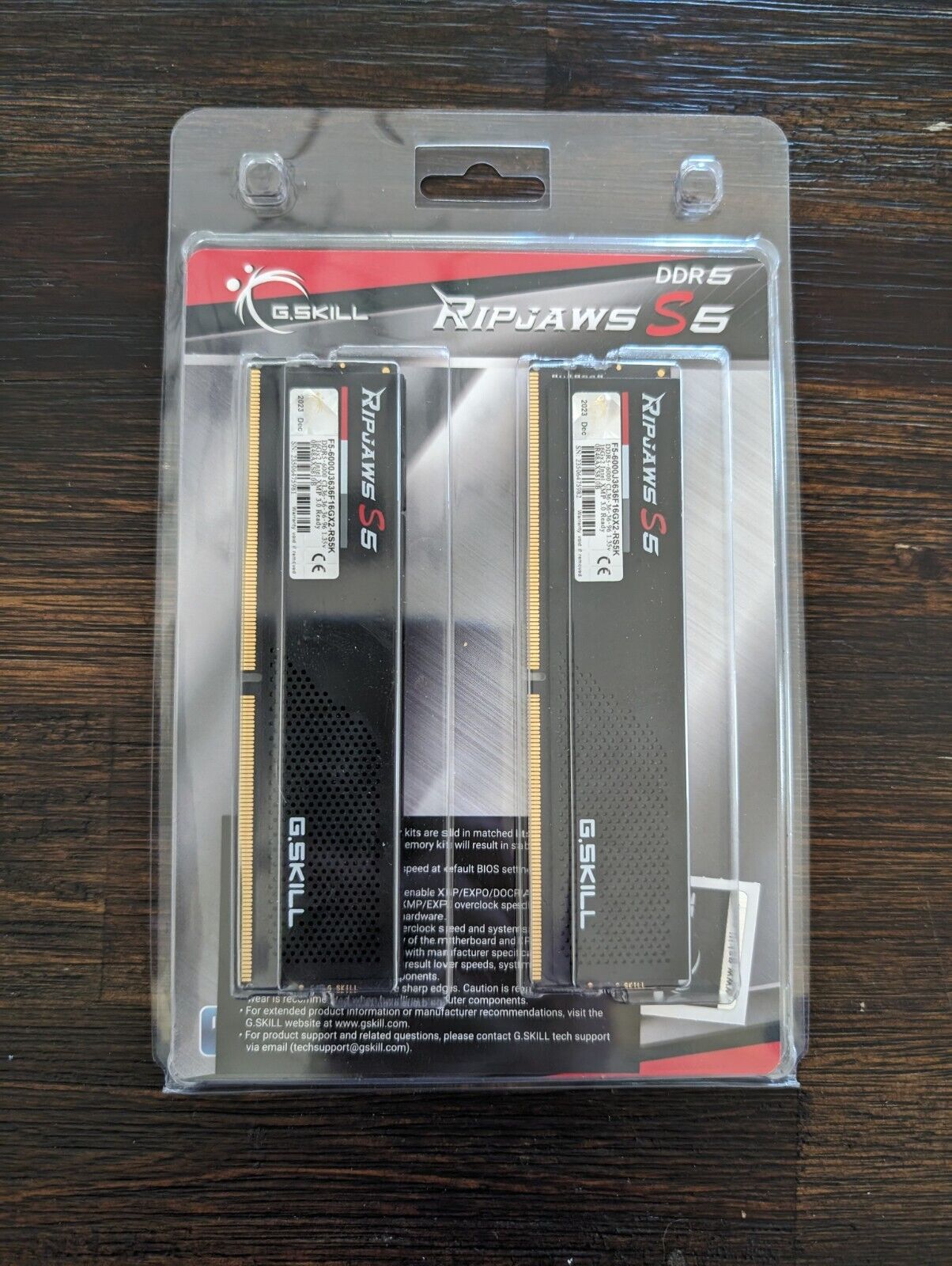 G.Skill Ripjaws S5 32GB (2 x 16GB) DDR5-6000 Desktop Memory Kit BRAND NEW