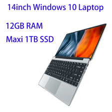 New 14 Inch Slim Cheap Notebook Laptop 12GB RAM 1TB/512GB/256GB SSD Windows 10 Q picture