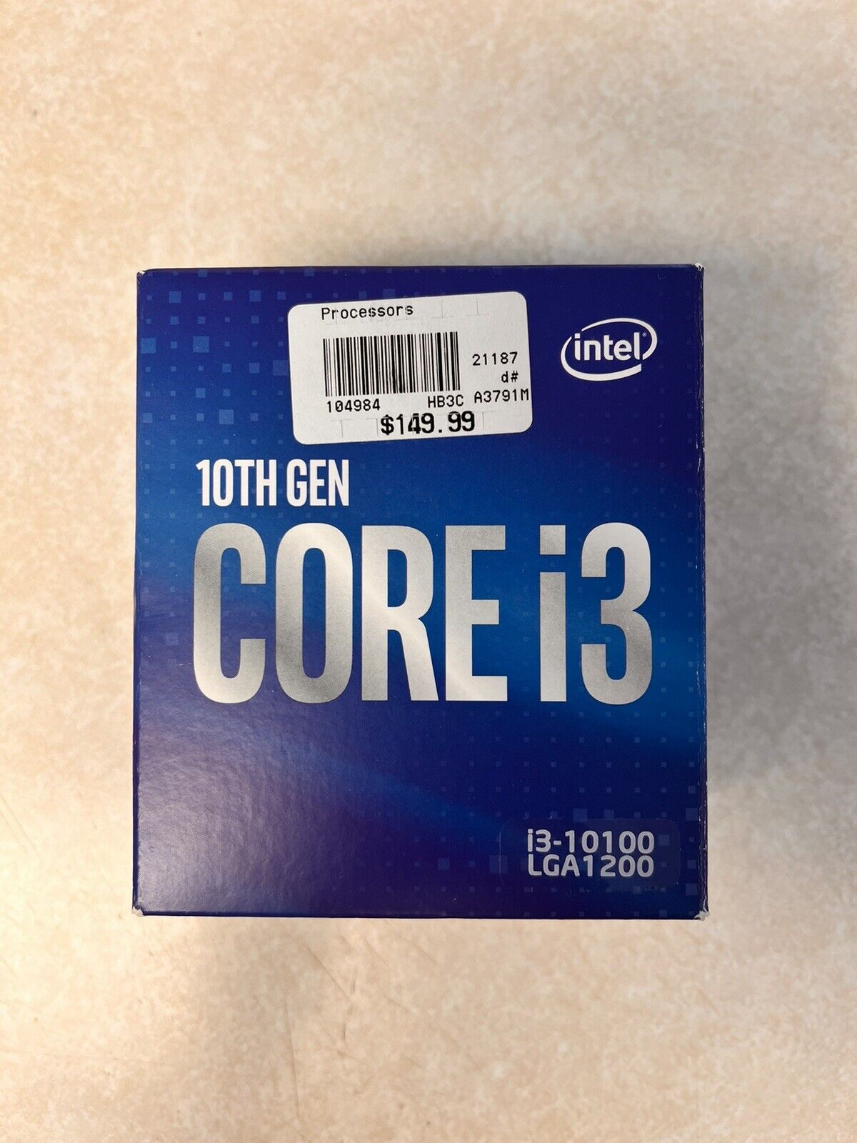 Intel Core i3-10100 3.6GHz LGA1200 Desktop Processor