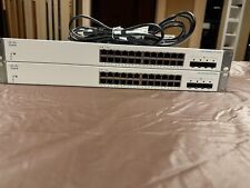 2 - Cisco Business CBS220-24T-4G Smart Switch | 24 Port GE | 4x1G SFP - USED picture