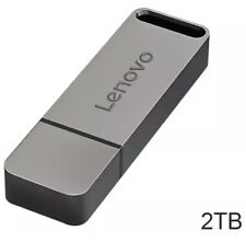 2TB Lenovo USB Flash Drive Metal Memory Stick Pen Thumb Disk Storage Gray picture