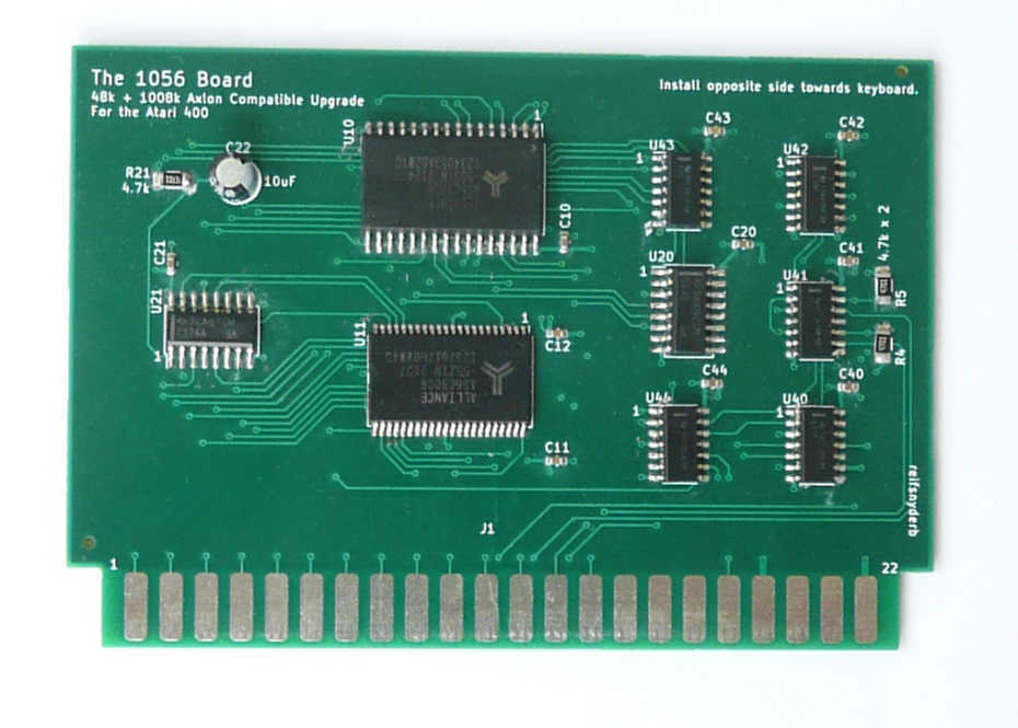 The 1056 Board -- Atari 400 Memory Upgrade
