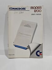 Vintage 1987 Commodore Modem 1200 Model 1670 User Manual Computer Guide picture