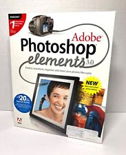 Adobe Photoshop Elements 3.0  2004 w/ Serial Number - VTG NEW - Image Editing picture