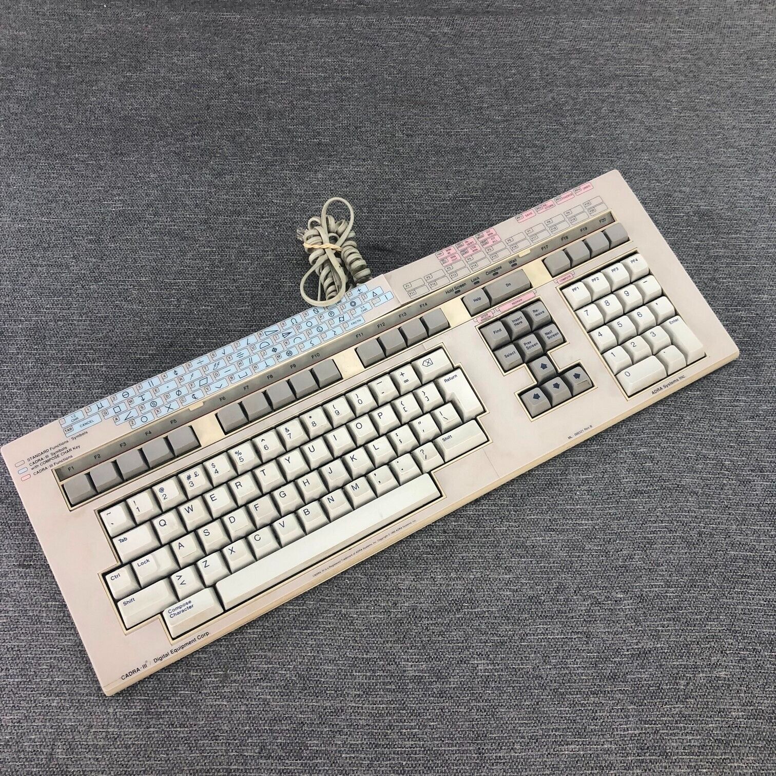 Vintage DEC Digital LK201 Terminal Computer Keyboard