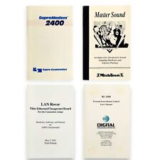 VTG 1980s LOT of 4 Amiga Manuals SupraModem 2400 Master Sound Lan Rover RC-2000 picture