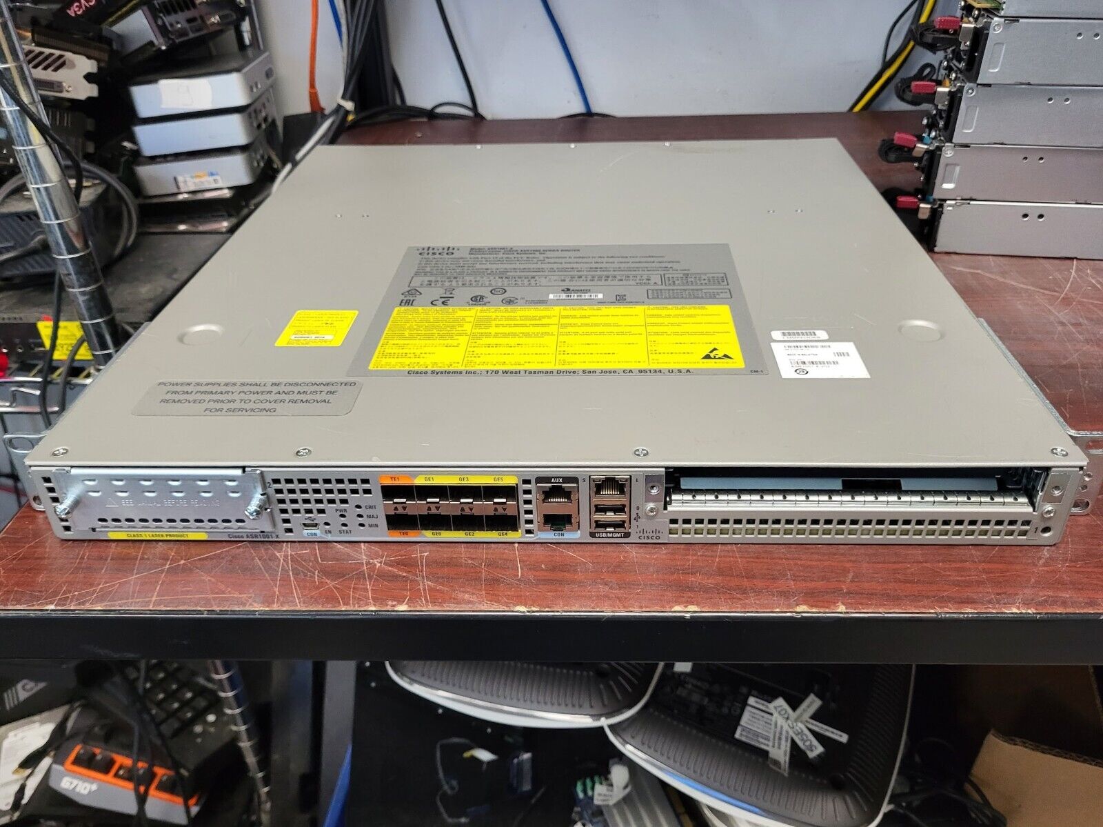 Cisco ASR 1001-X 10Gbps SFP+ Rack-mountable Ethernet Router (ASR1001-X) #73v