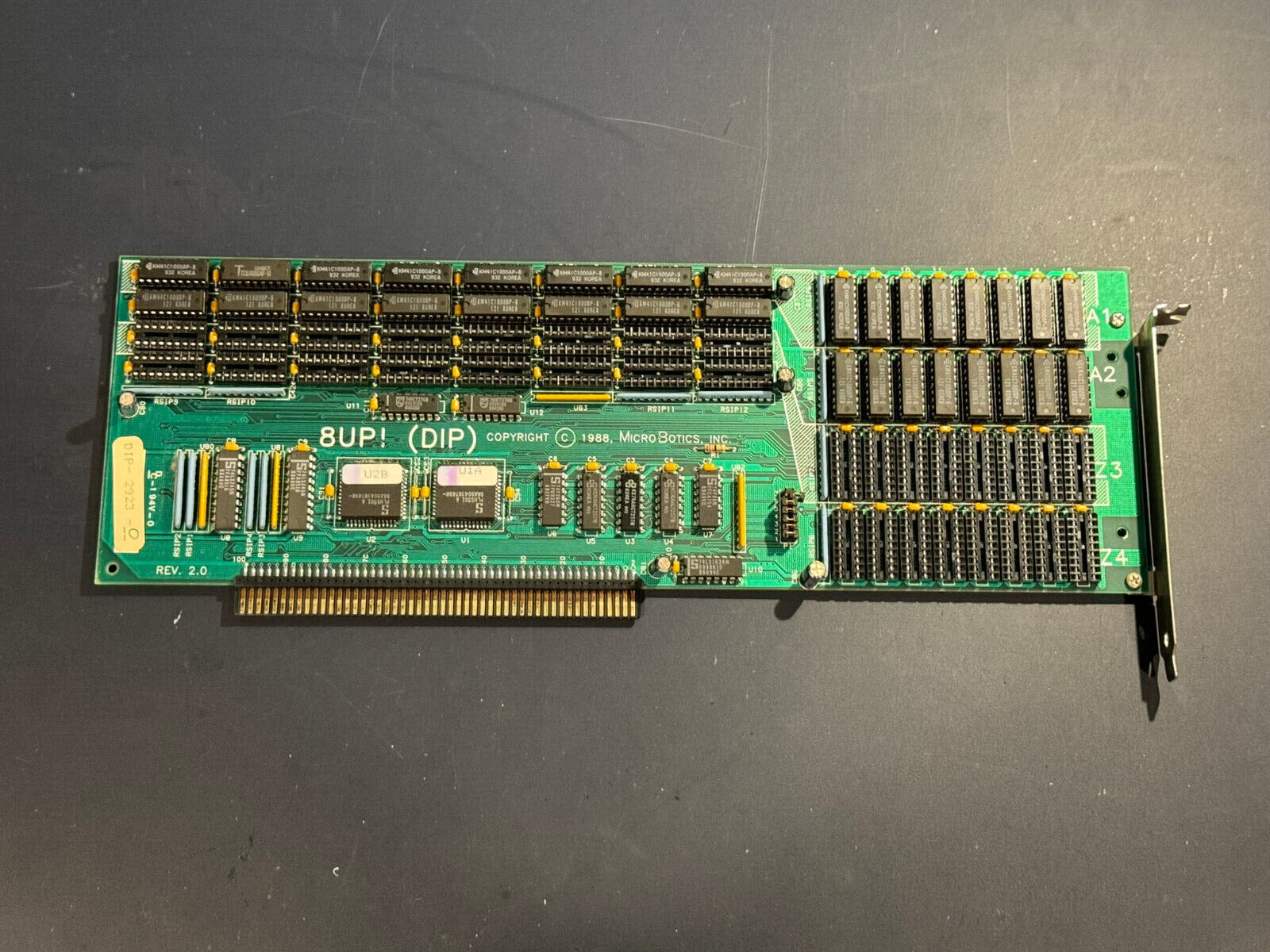 Microbotics 8-Up RAM Zorro II Card Amiga 2000,3000,4000  4mb RAM Tested Works